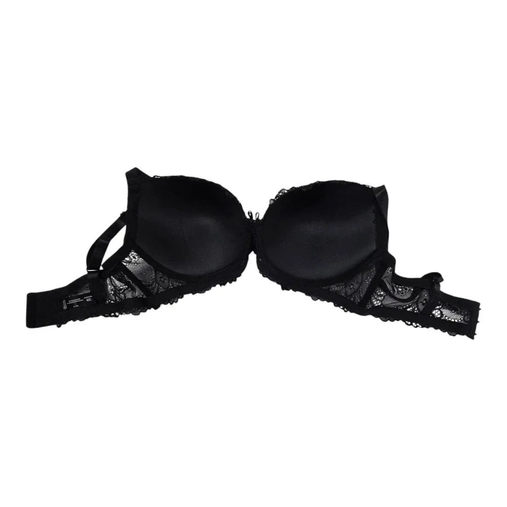 Unbranded Bra 40C Black lace Trim 90% Nylon 10% Spandex